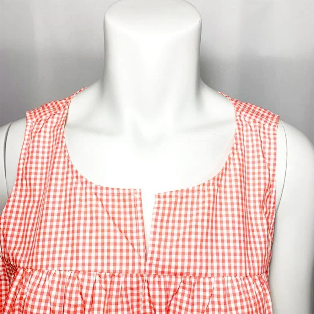 NWT MADEWELL Embroidered gingham top - Picture 5 of 7